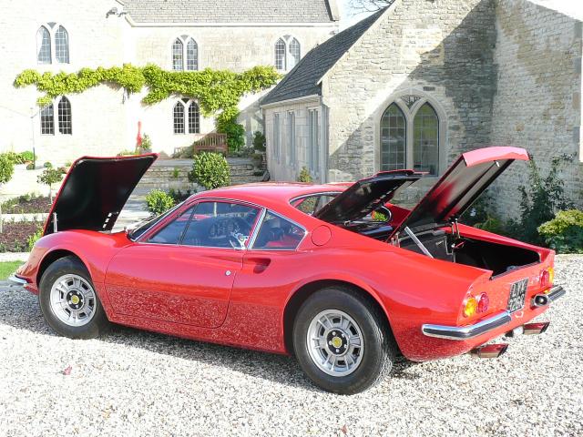 Ferrari 246GT Dino restoration side